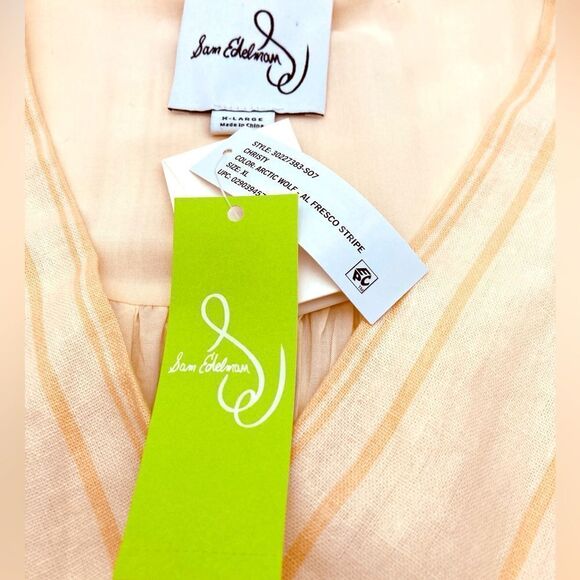 NWT Sam Edelman Christy Linen Blend Maxi Dress Size XL - Picture 10 of 11